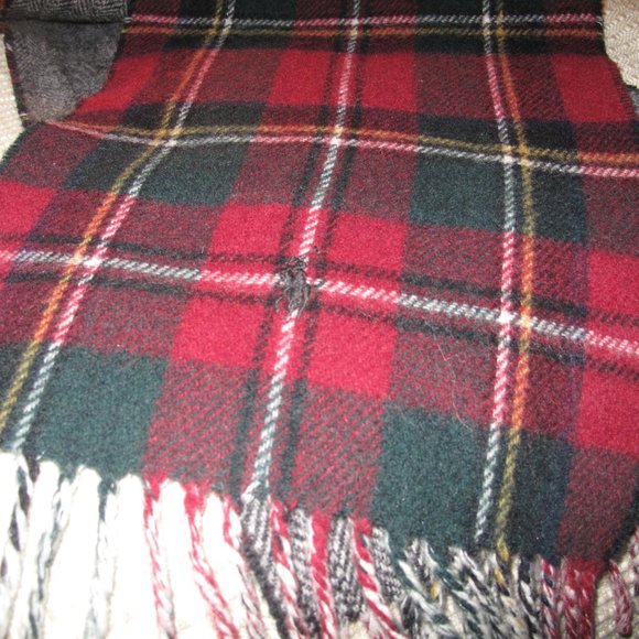 Polo Ralph Lauren Reversible Scarf Plaid & Gray - Picture 5 of 11